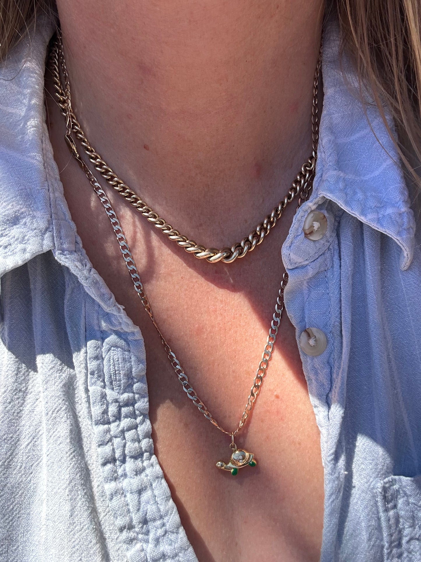 9ct Gold Enamelled Tortoise charm