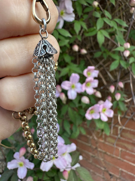 Antique Sterling silver Tassel pendant