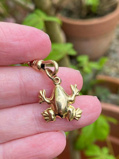 9ct Gold Frog charm