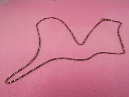 Vintage UnoAerre 9ct Rose Gold Curb chain