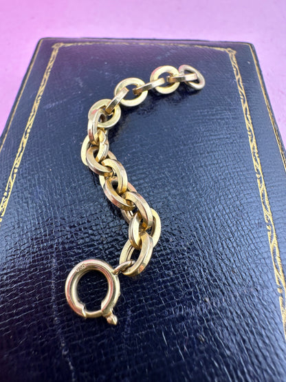 Vintage 18ct Gold Cable extender with Original Spring clasp
