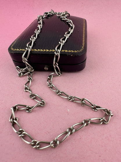 Sterling Silver Long and Short Curb chain