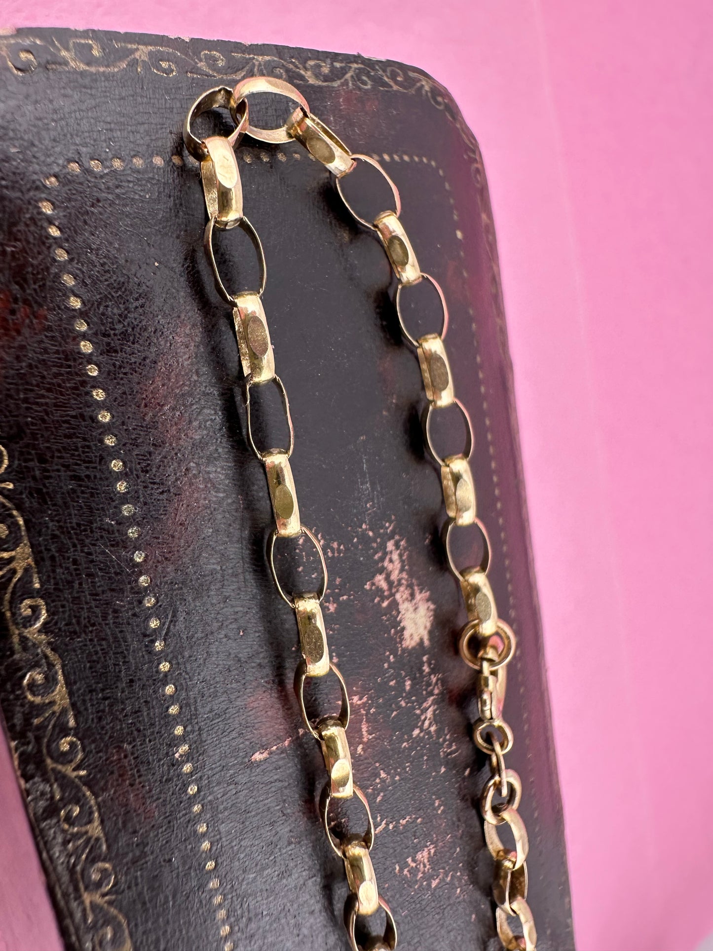 9ct Gold Biker Belcher bracelet