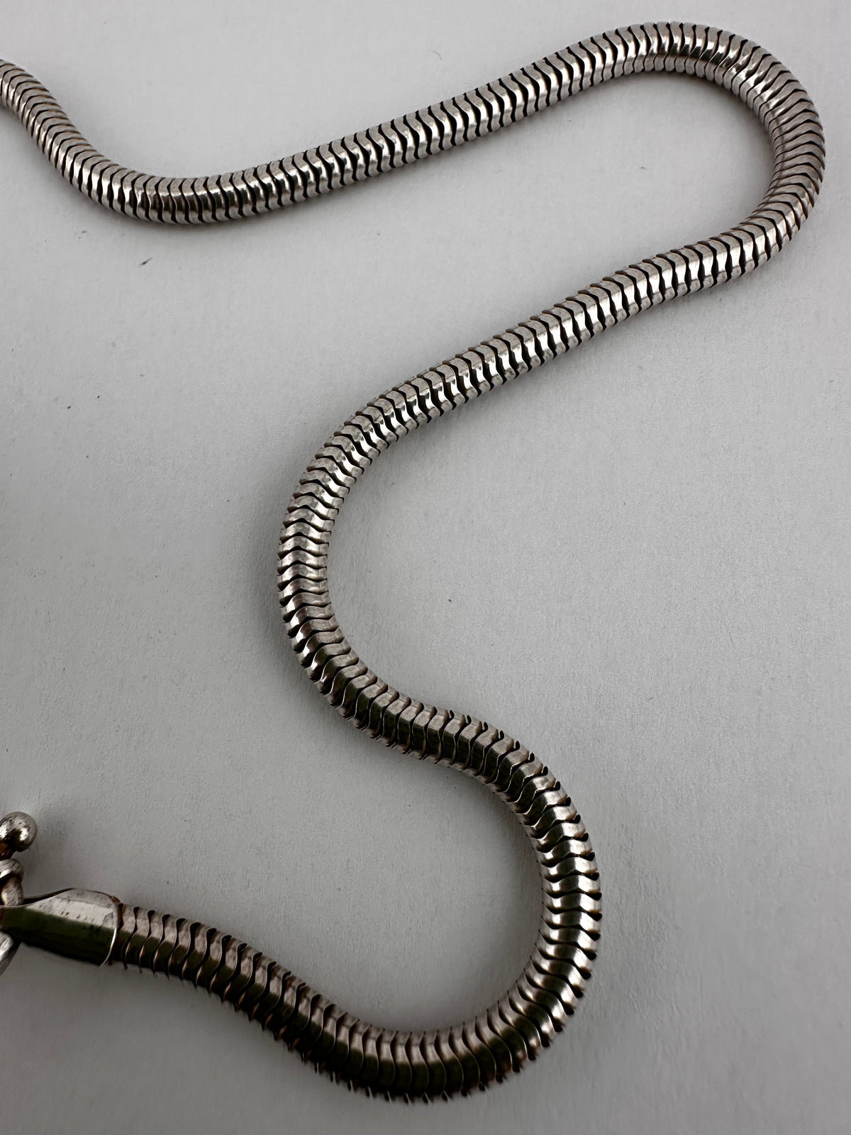 Sterling Silver Snake chain with Bolt clasp