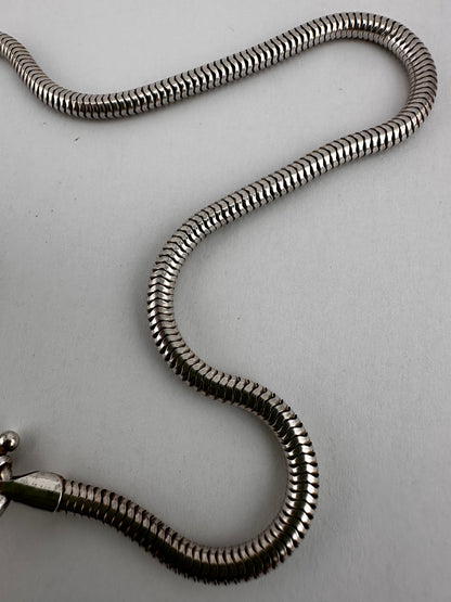 Sterling Silver Snake chain with Bolt clasp