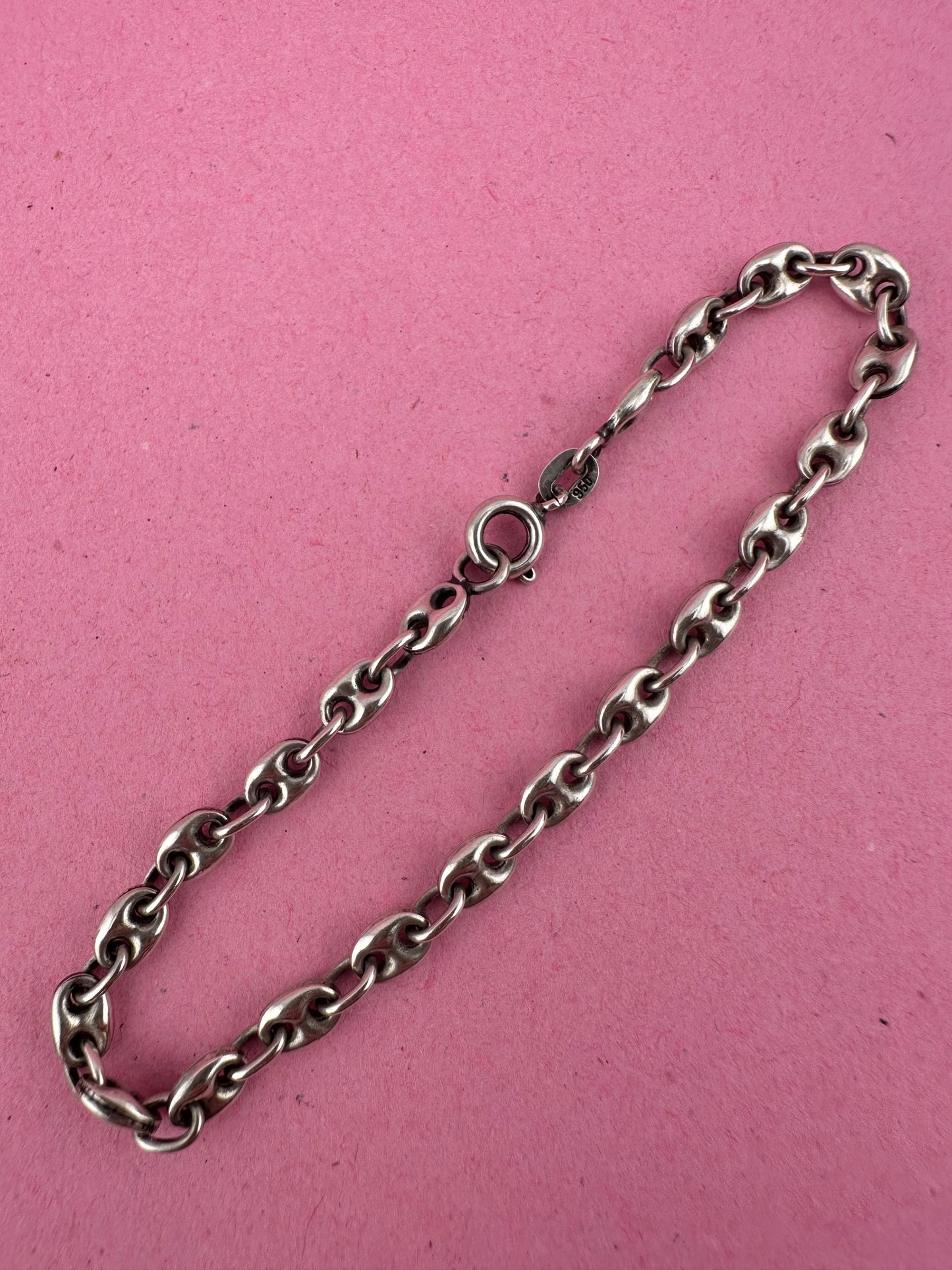 950 silver puffy mariner bracelet