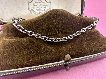 Sterling silver cable bracelet