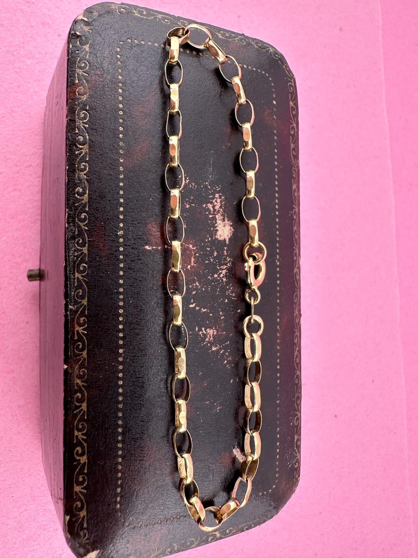 9ct Gold Biker Belcher bracelet