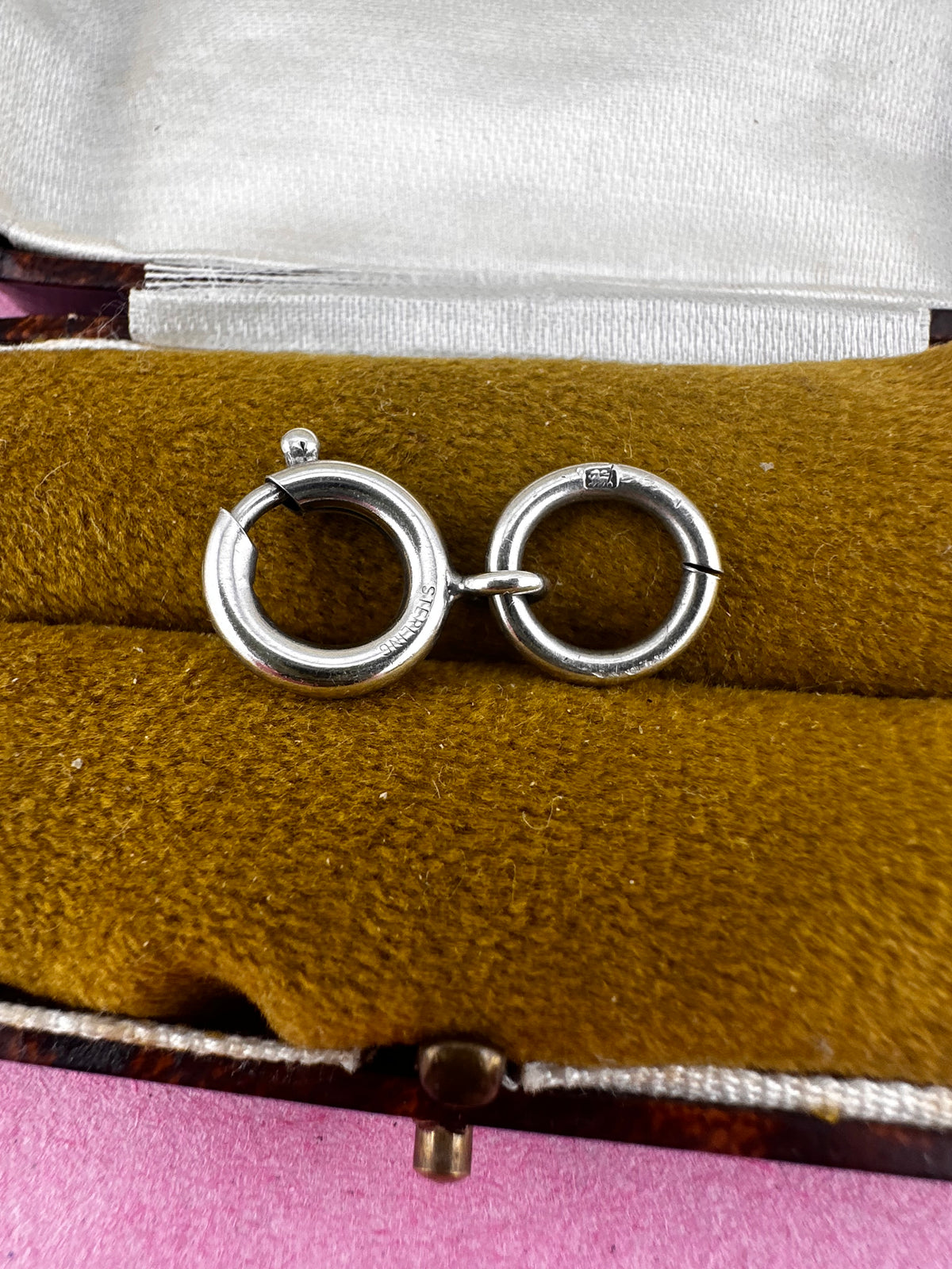 Sterling Silver Bolt clasp