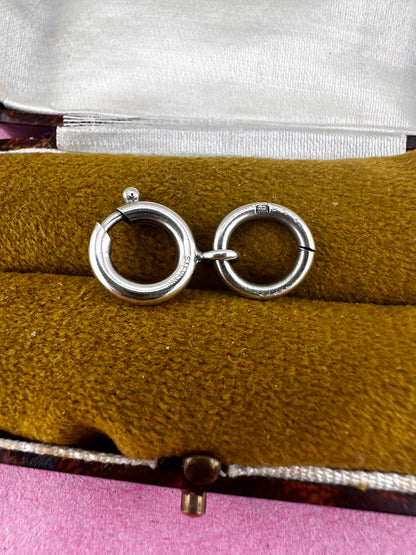 Sterling Silver Bolt clasp