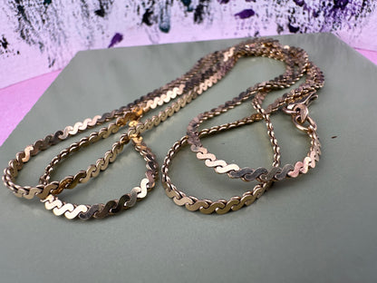 Vintage 9ct Gold S-Link Chain