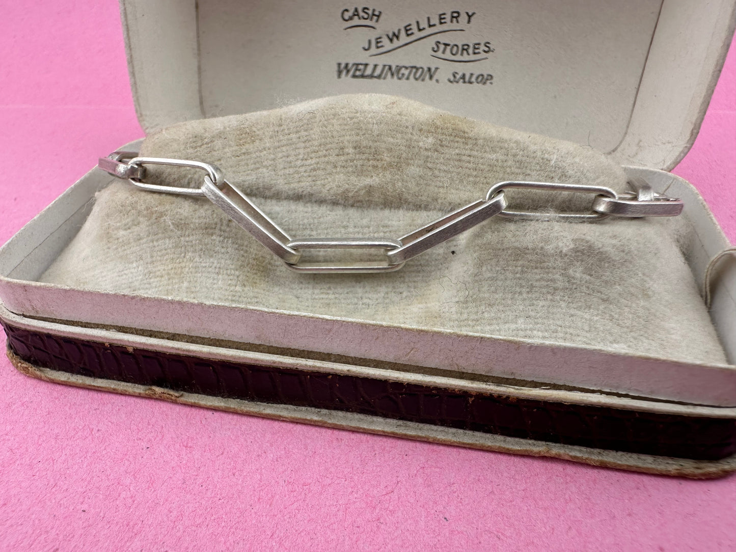 Sterling Silver Paperclip bracelet