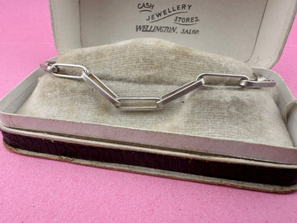 Sterling Silver Paperclip bracelet