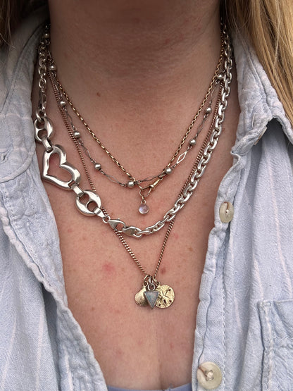 Vintage Sterling Silver Chunky Biker chain