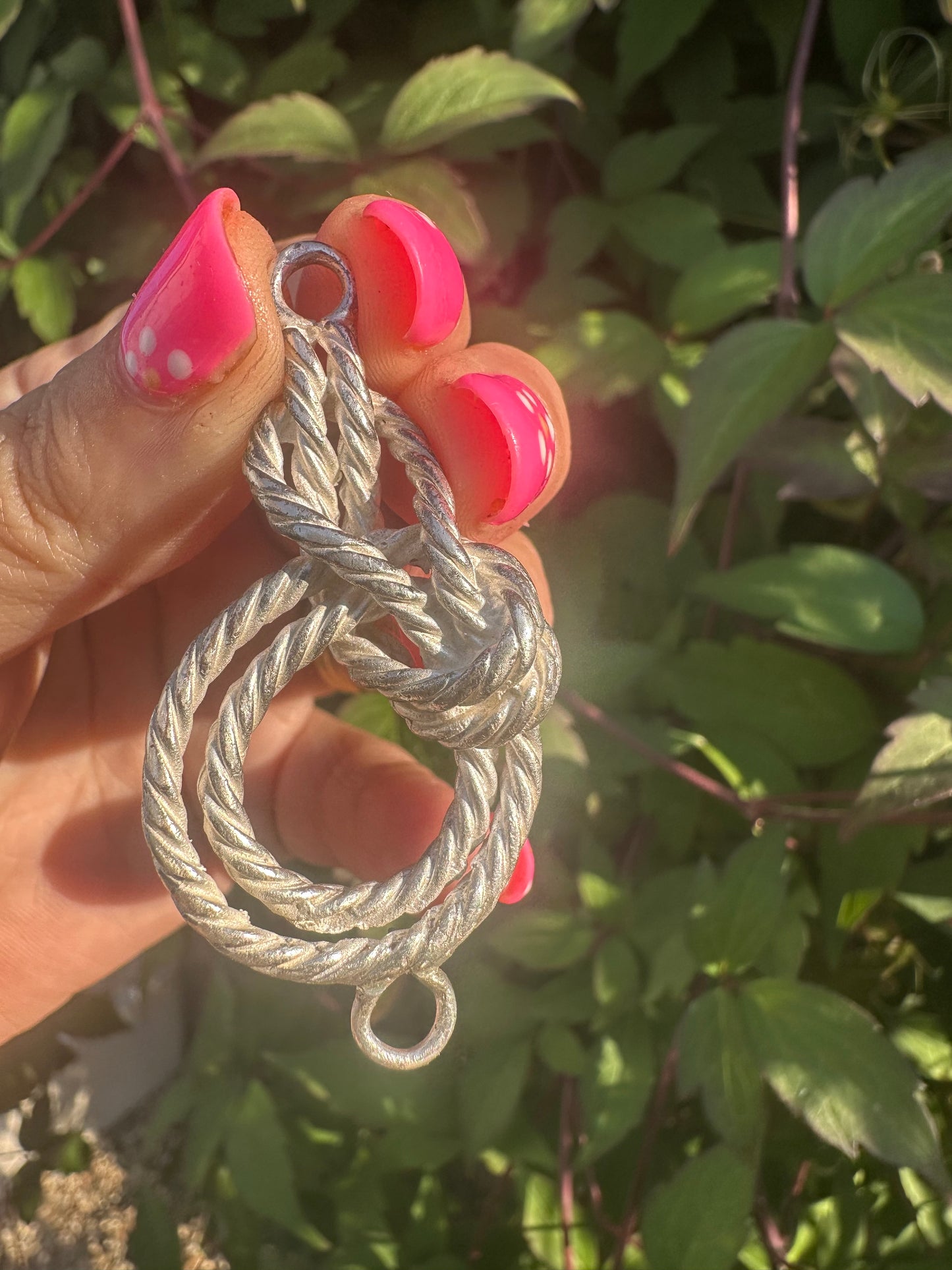 Sterling Silver Knot Claspless extender