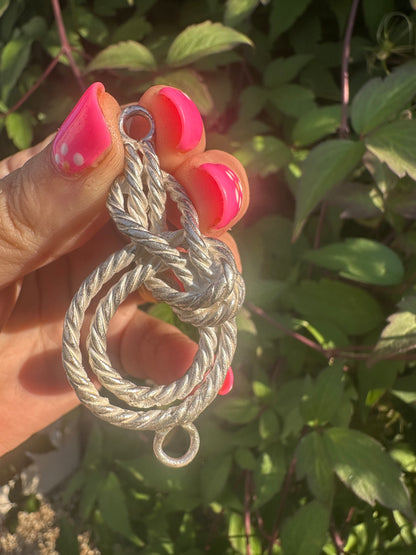 Sterling Silver Knot Claspless extender