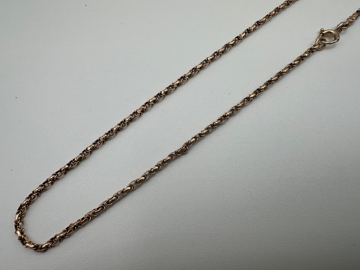 Antique 9ct Gold Wrapped Belcher chain with bolt clasp