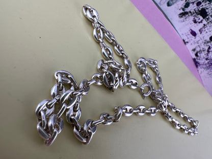 Spanish Sterling Silver Puffy Mariner chain
