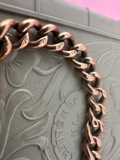 9ct Rose Gold Curb extender