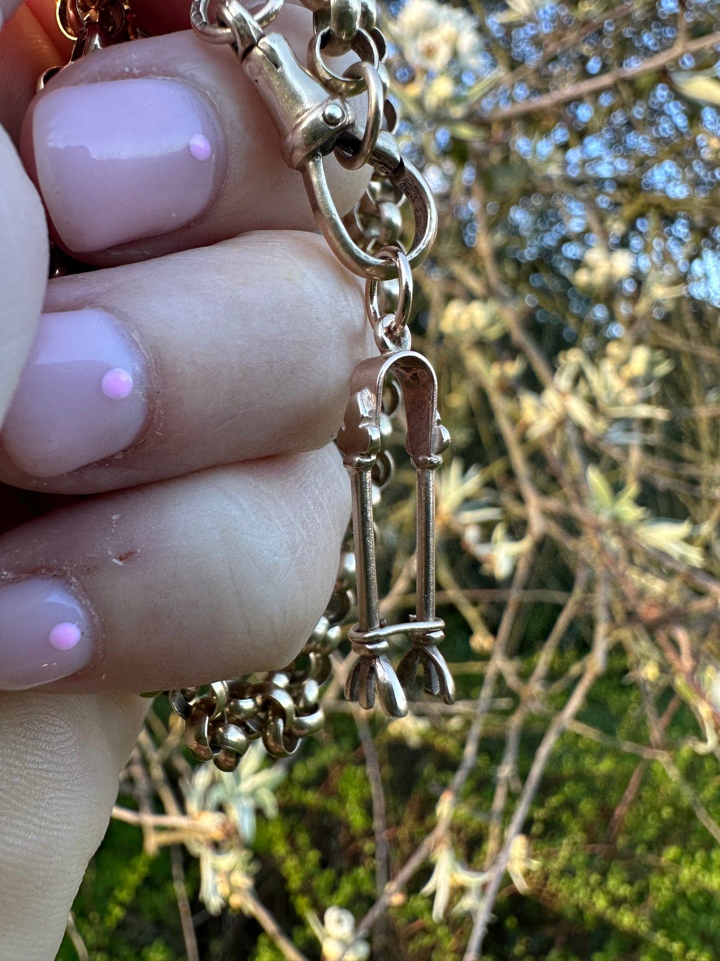 Vintage 9ct Gold Tongs charm