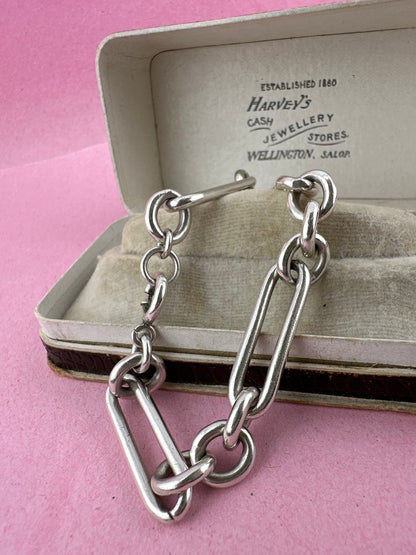 Vintage Sterling Silver Trombone bracelet