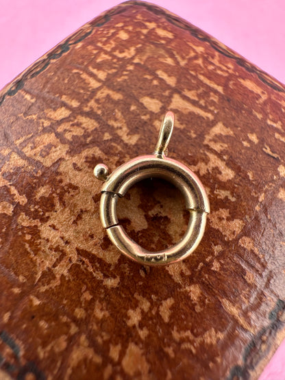 Antique 9ct gold bolt clasp