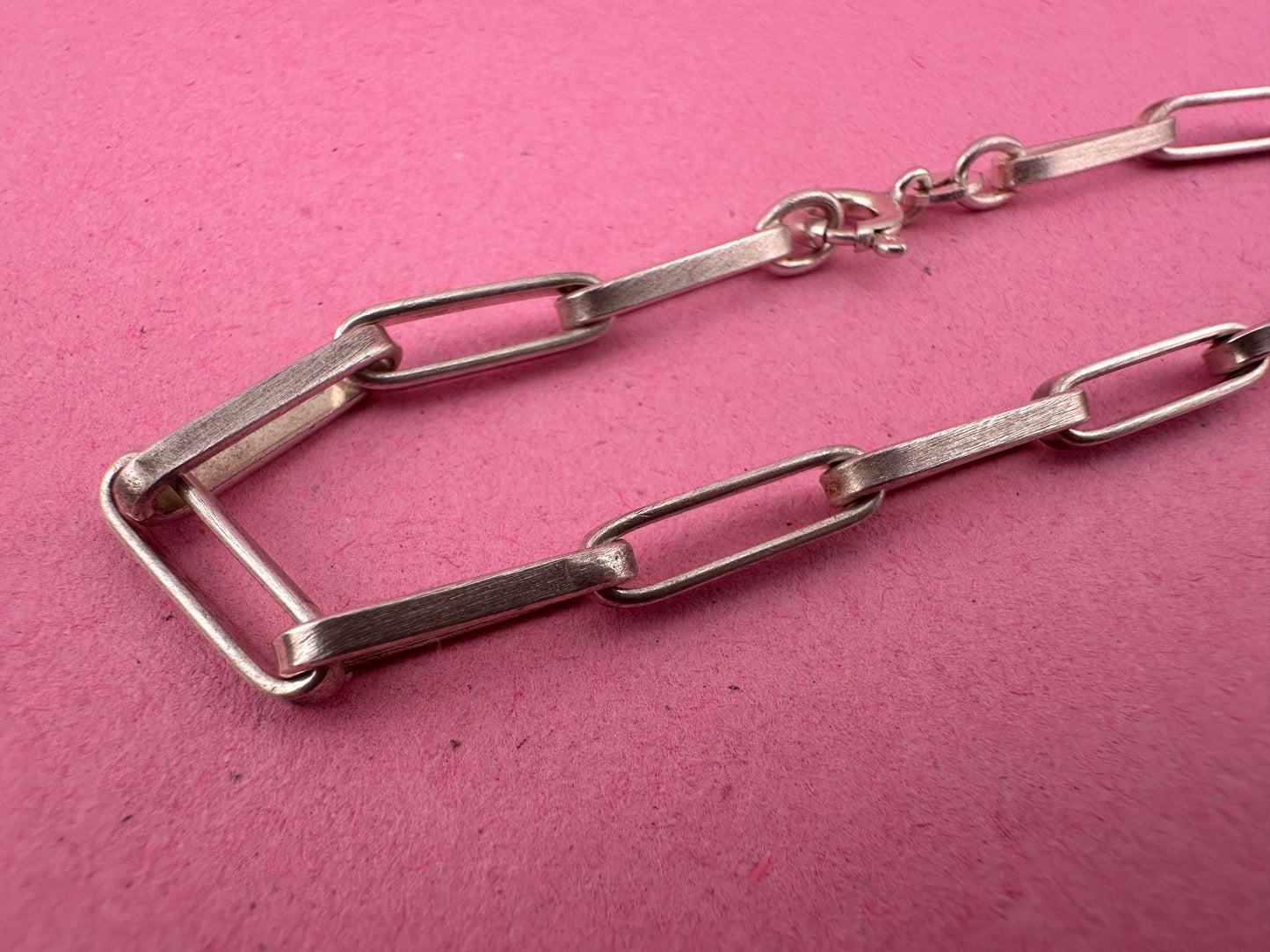 Sterling Silver Paperclip bracelet