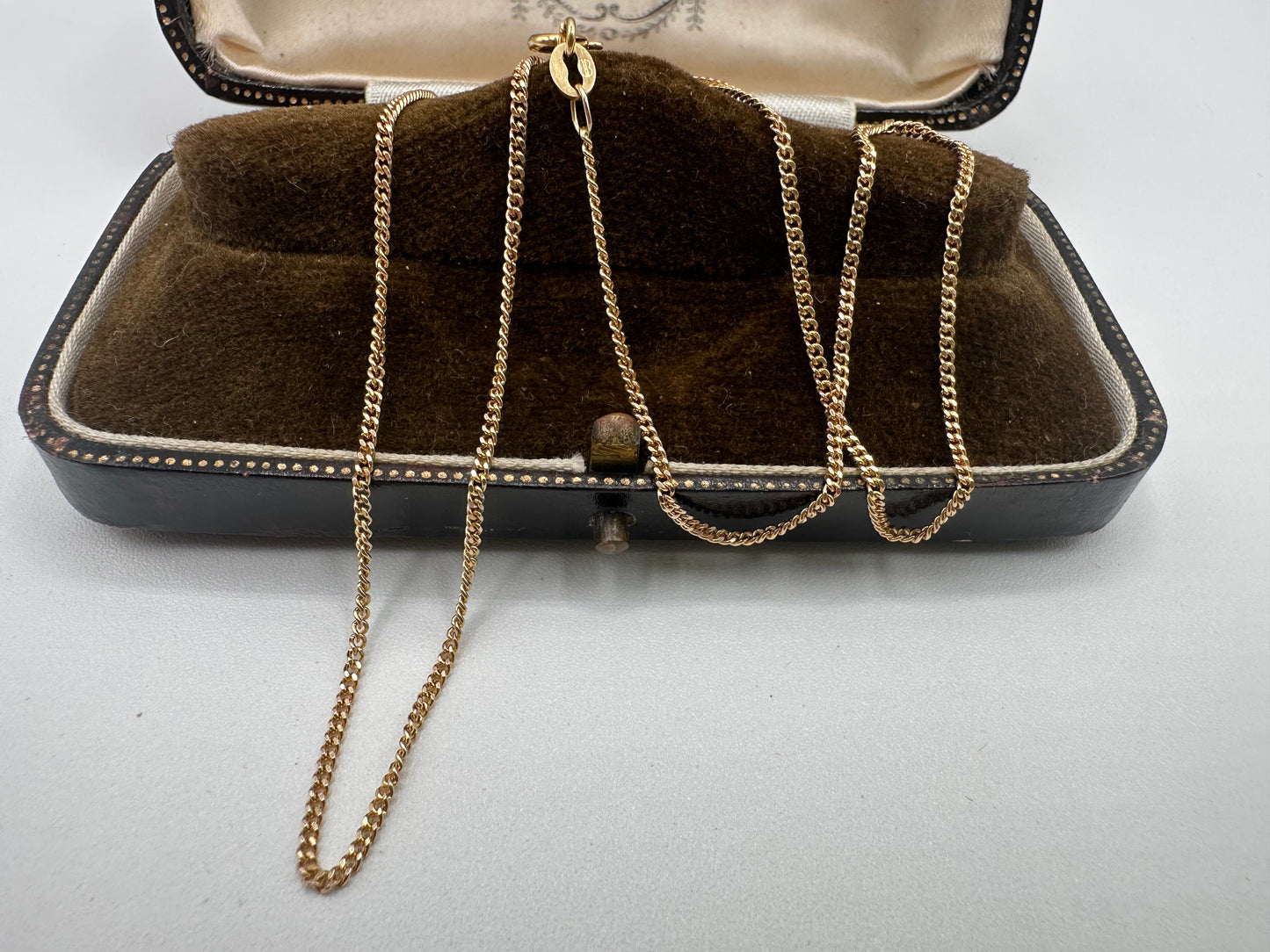 Vintage 9ct Gold UnoAerre mini curb chain