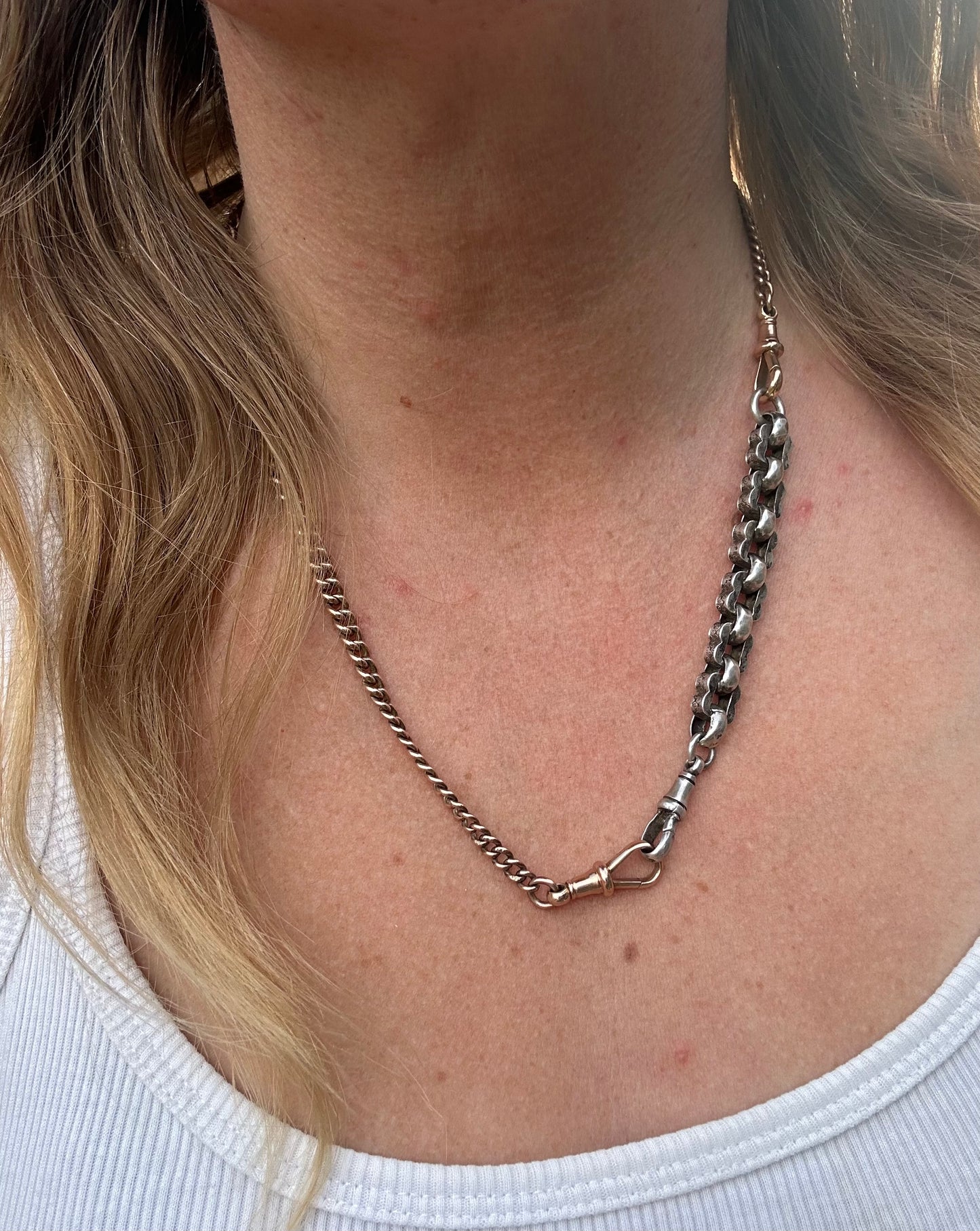 Sterling Silver Fancy Flower link extender