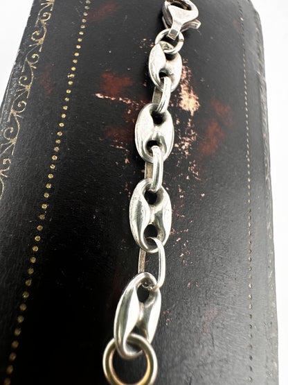 Vintage Sterling Silver Puffy Mariner chain extender