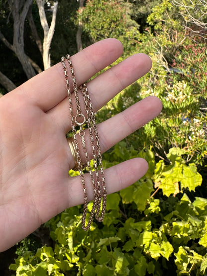 Antique 9ct Gold Wrapped Belcher chain with bolt clasp