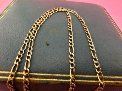 Vintage 9ct Gold Figaro chain