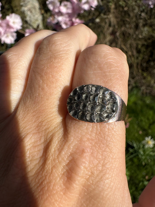 Antique 9ct Rose gold and Paste Cluster ring