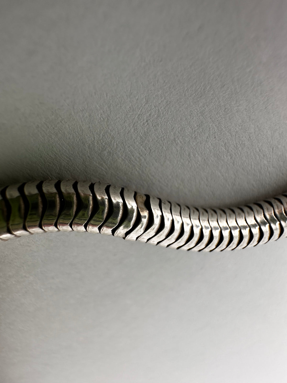 Sterling Silver Snake chain with Bolt clasp