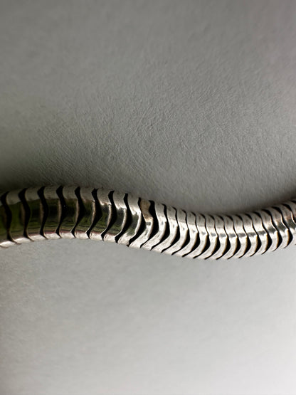 Sterling Silver Snake chain with Bolt clasp
