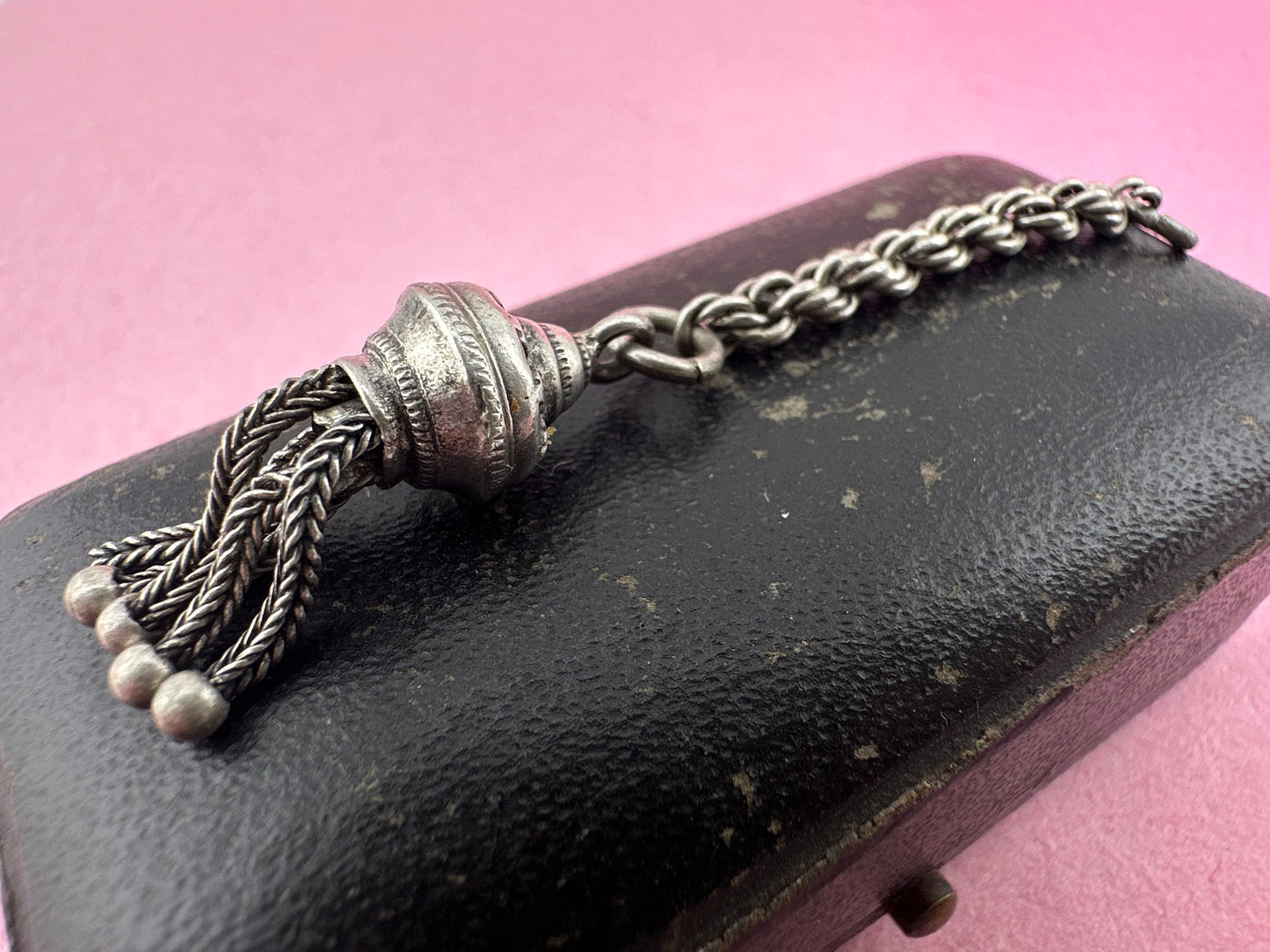 Antique Sterling silver Tassel pendant