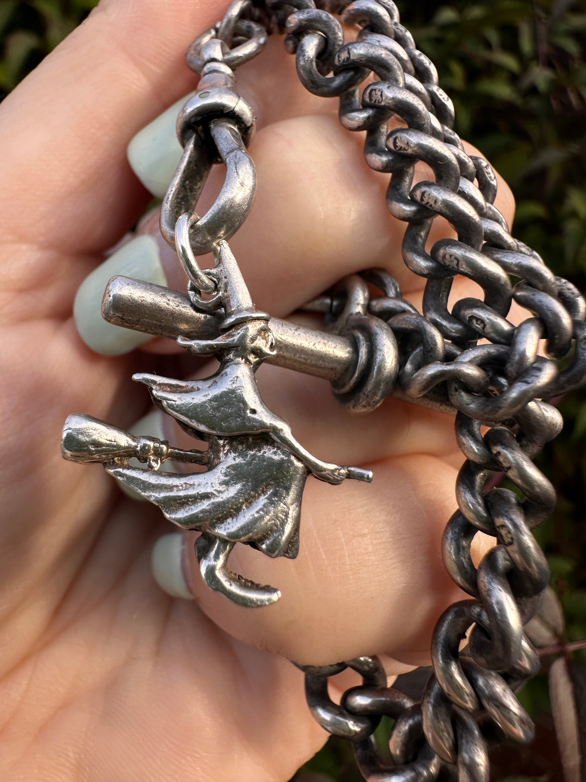 Sterling Silver Witch pendant