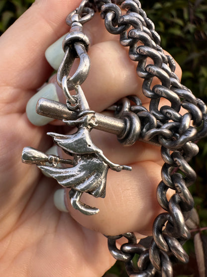 Sterling Silver Witch pendant