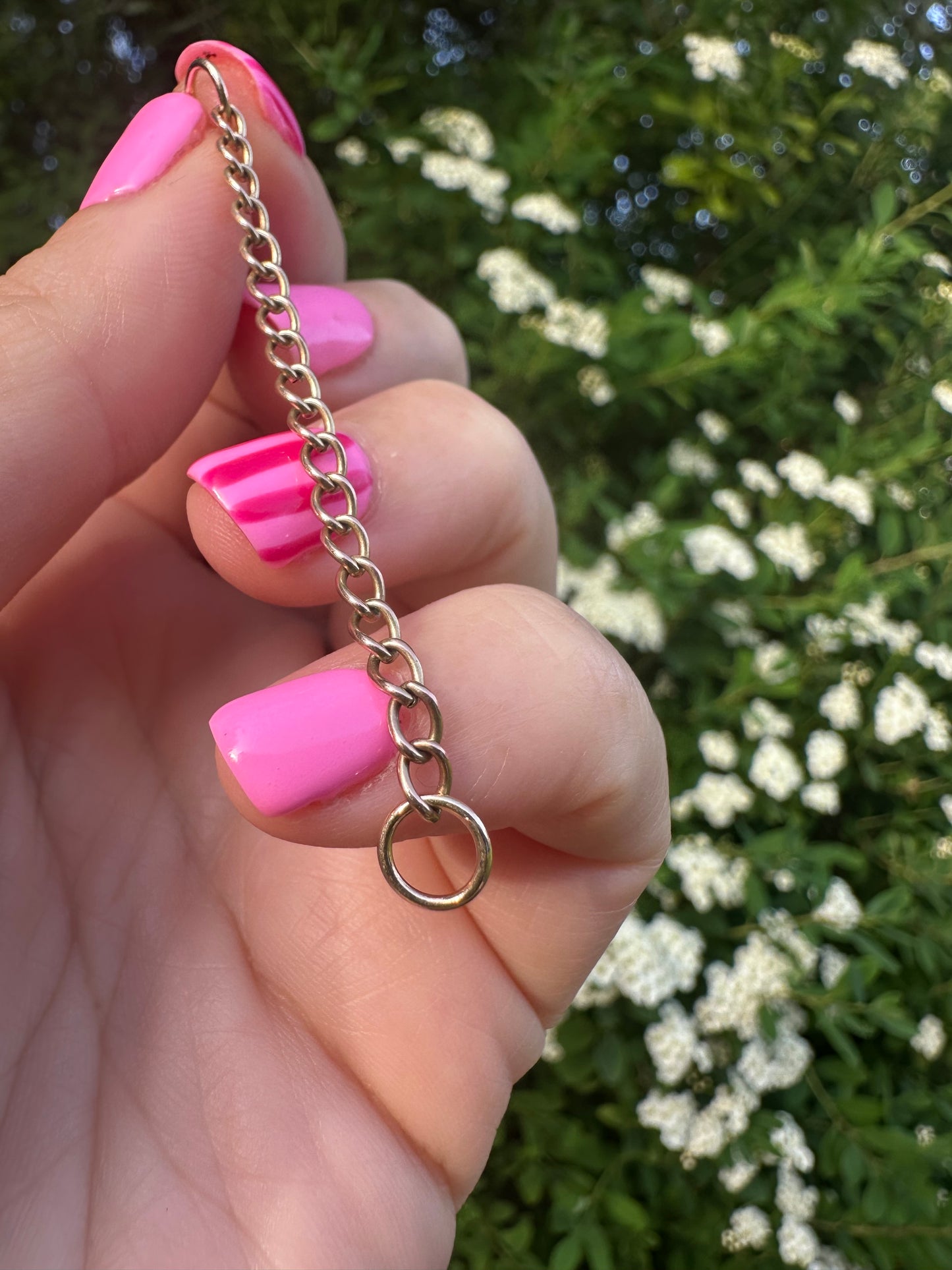 9ct Gold curb extender- no clasps
