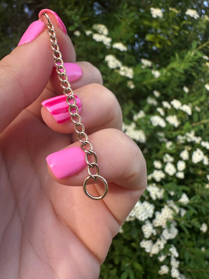 9ct Gold curb extender- no clasps