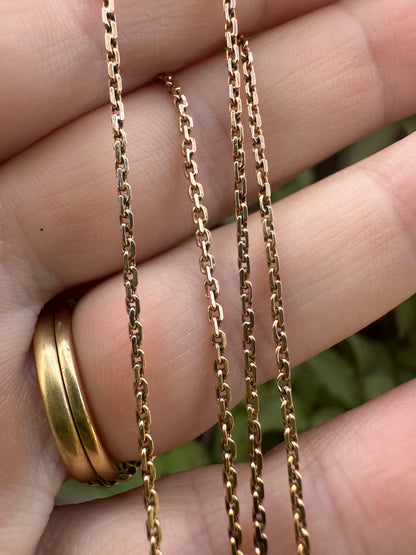 Vintage 9ct Gold Mini biker chain