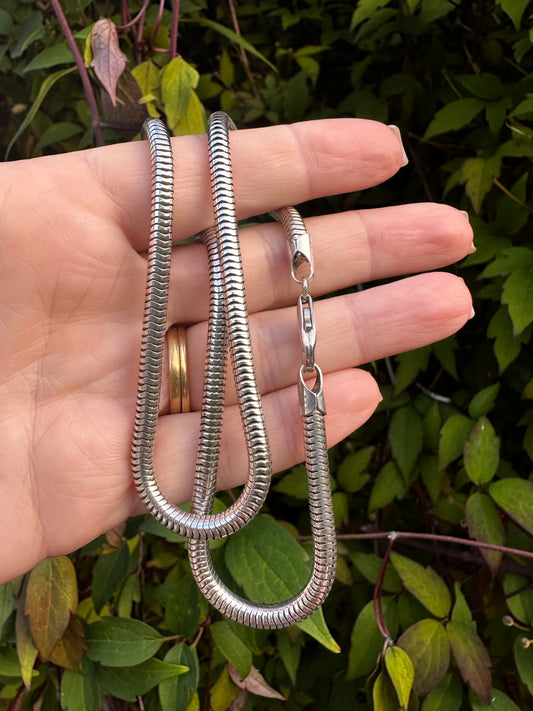 Sterling Silver Chunky Snake chain