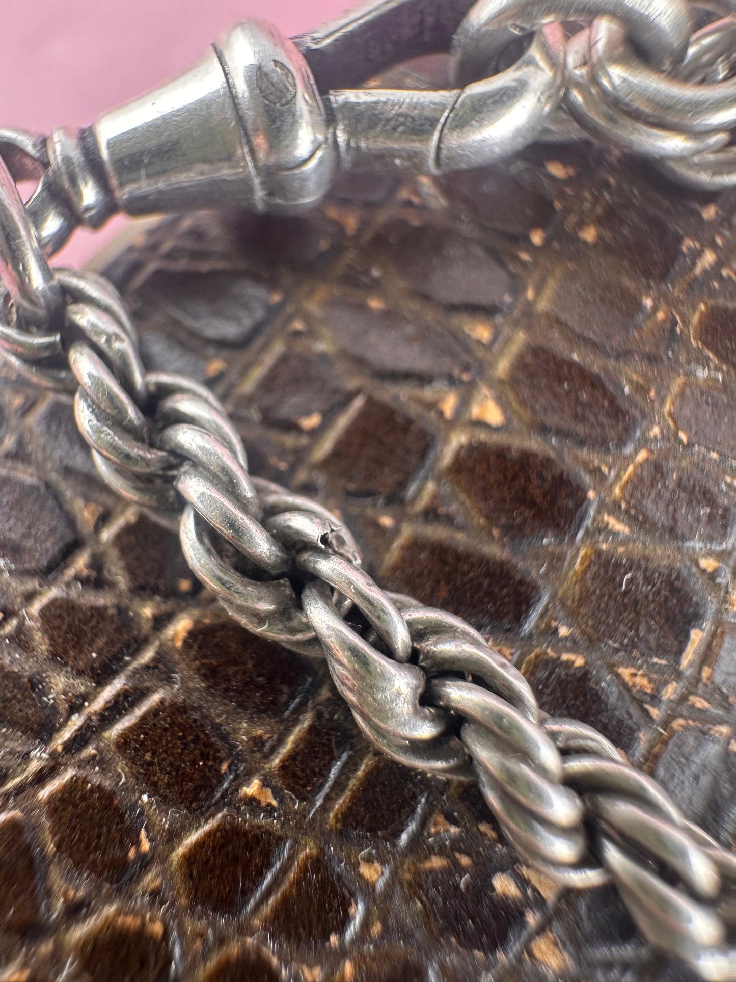 Sterling Silver rope & ribbed belcher Albertina bracelet