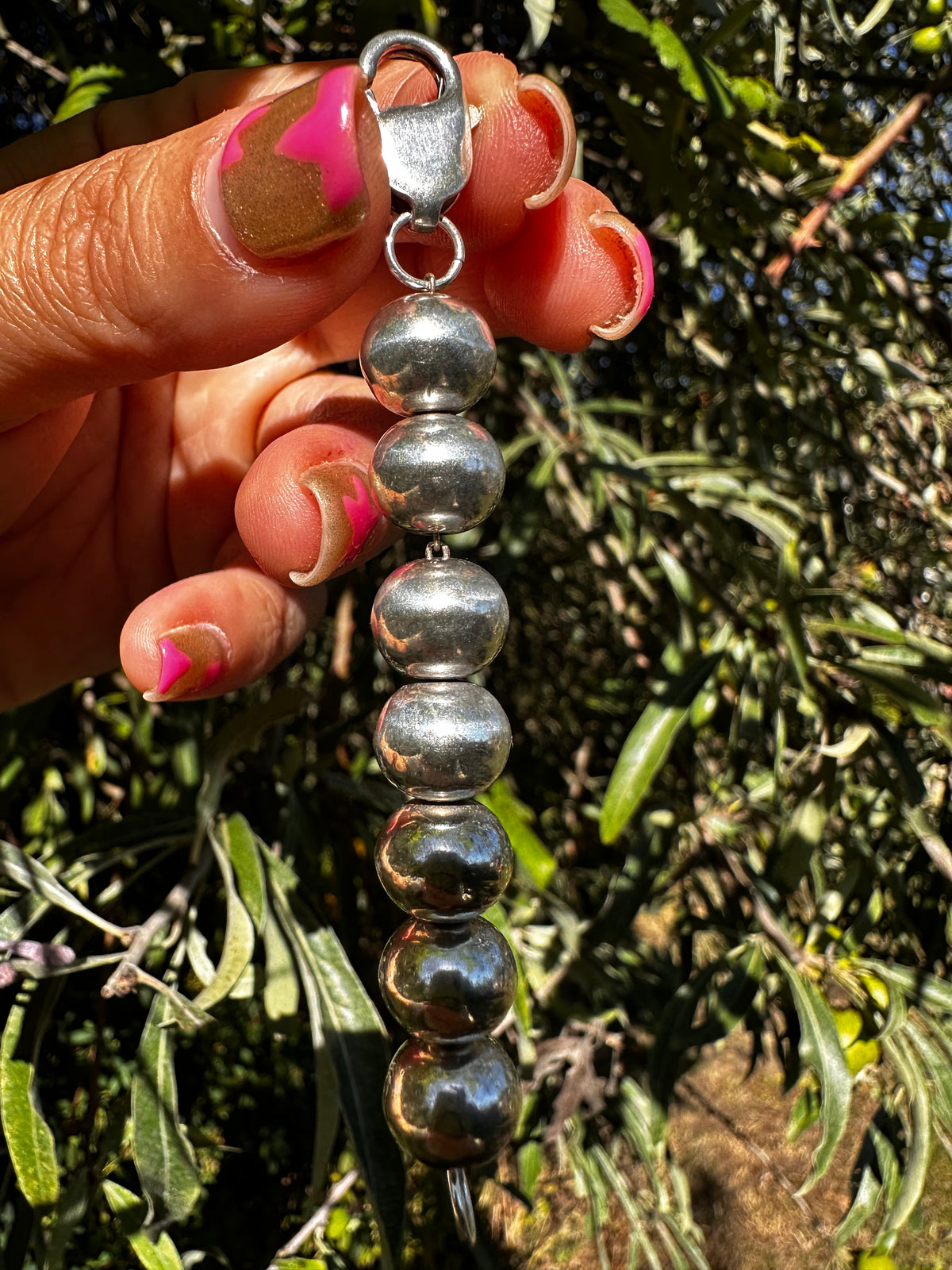 Sterling Silver Ball Extender with XL lobster clasp