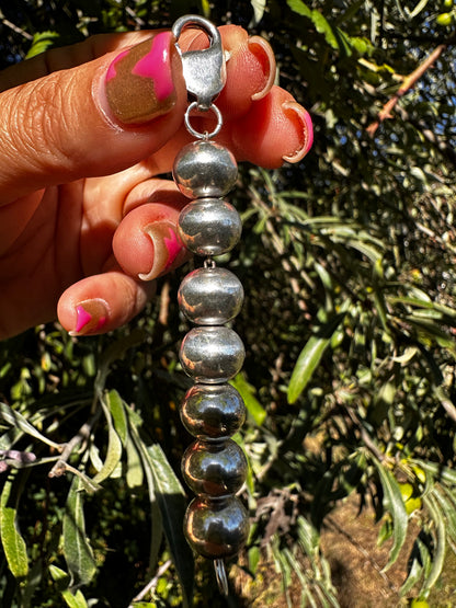 Sterling Silver Ball Extender with XL lobster clasp