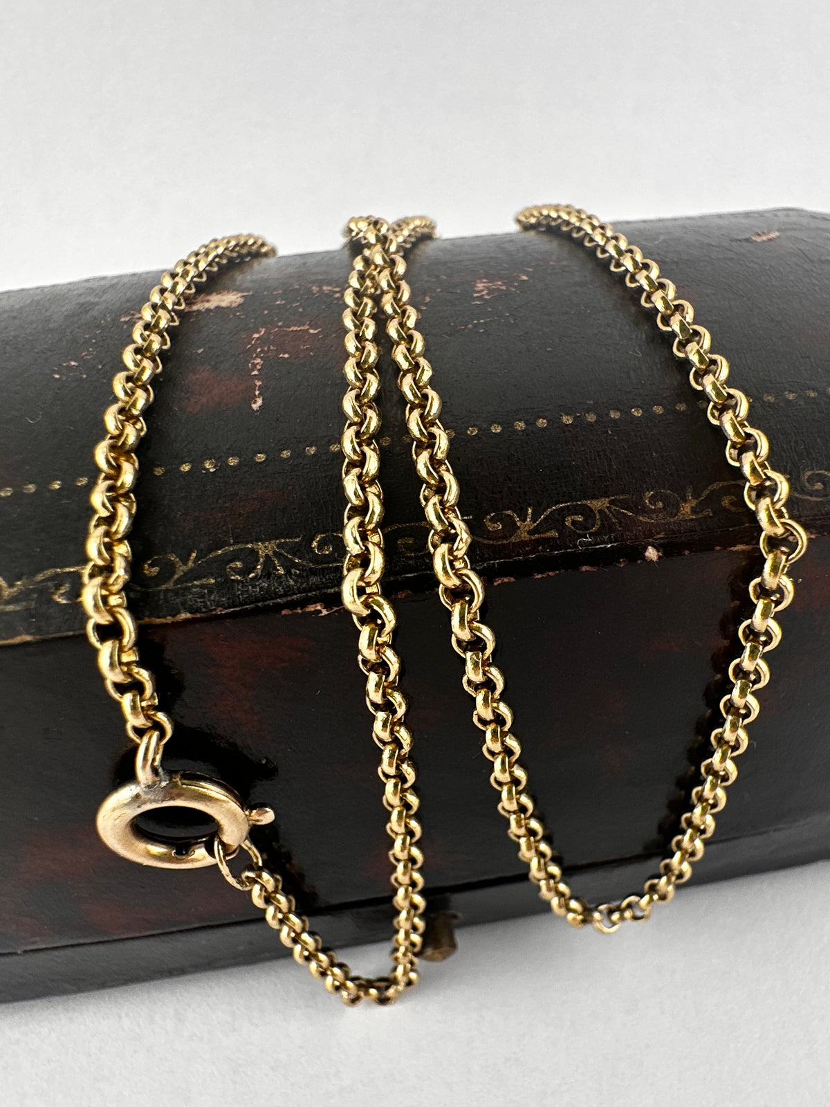 Vintage 9ct Yellow Gold Mini belcher chain