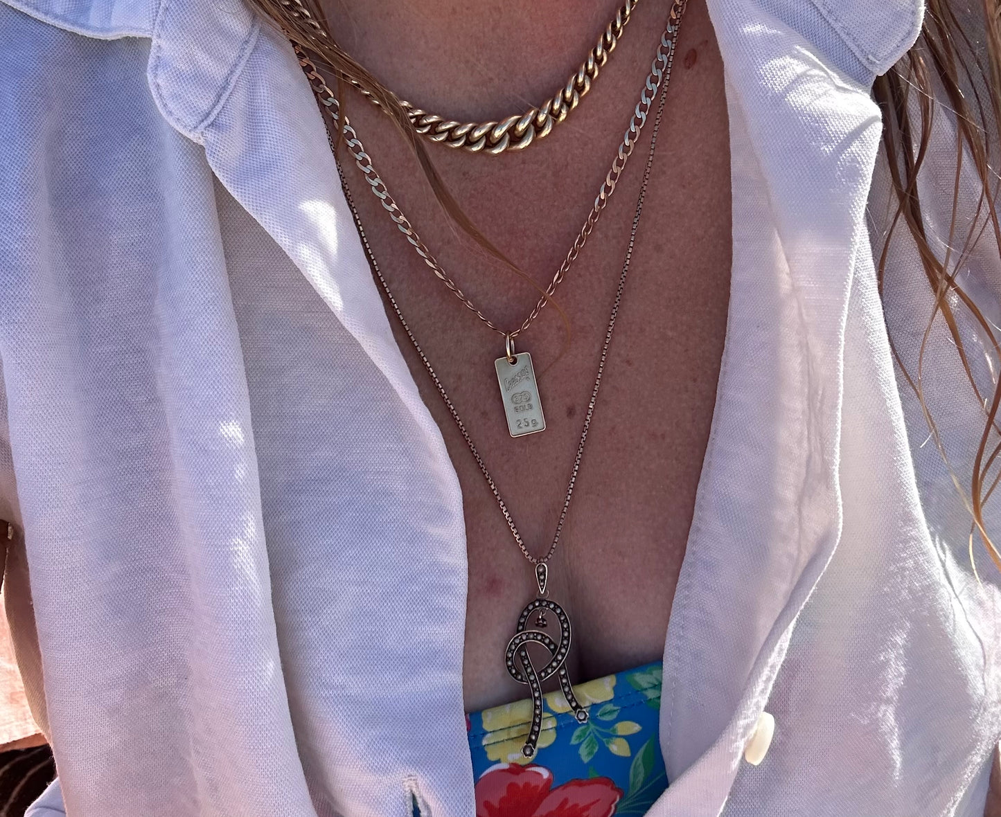 Vintage 9ct Gold Ingot/Sagittarius charm