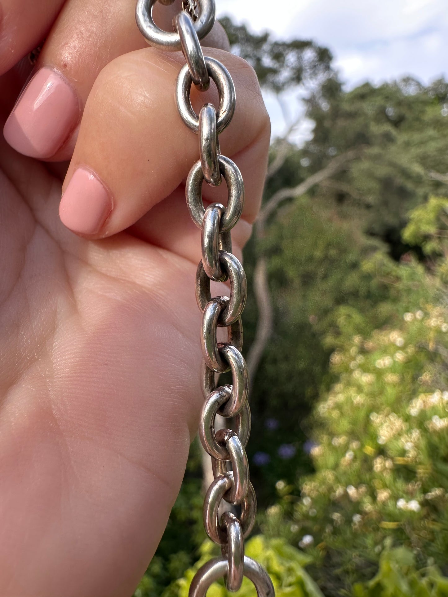 Sterling Silver Chubby Cable chain extender