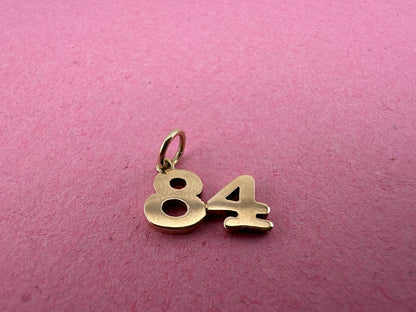 9ct Gold 84 charm