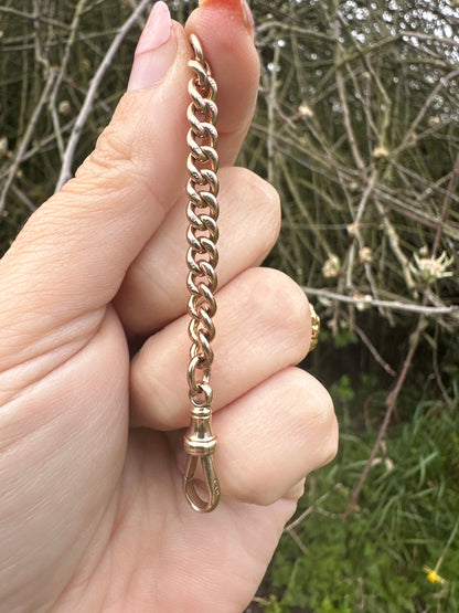 9ct Rose Gold Curb extender